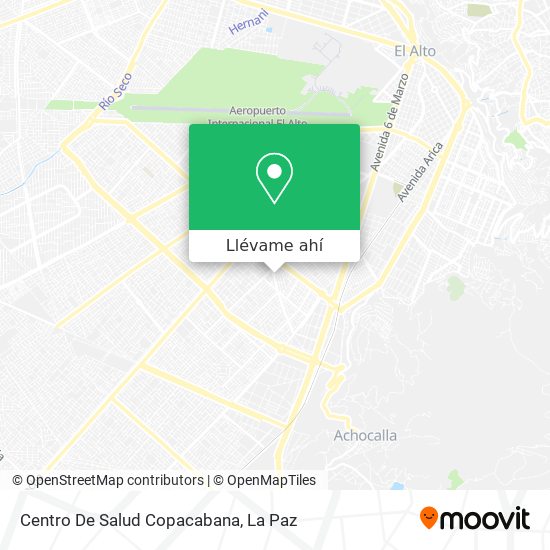 Mapa de Centro De Salud Copacabana