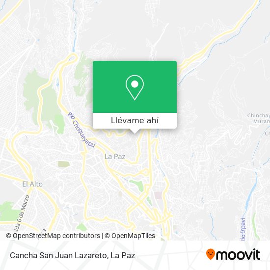 Mapa de Cancha San Juan Lazareto
