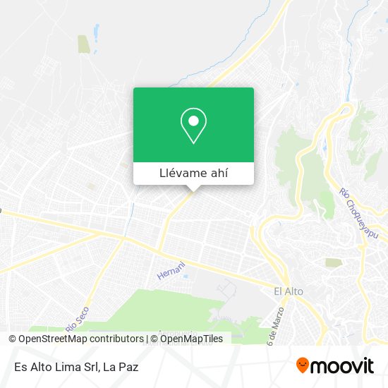 Mapa de Es Alto Lima Srl