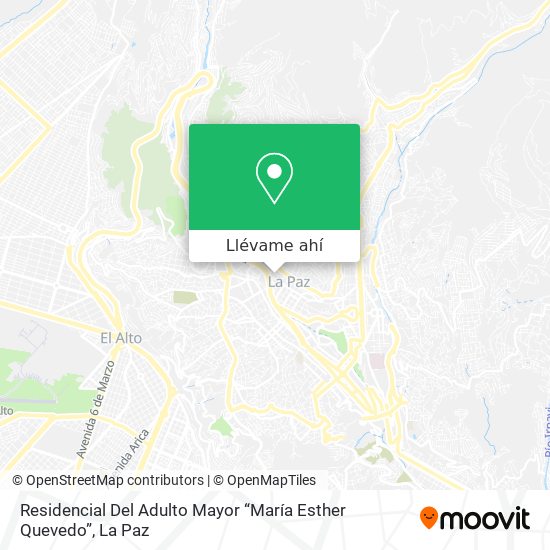 Mapa de Residencial Del Adulto Mayor “María Esther Quevedo”