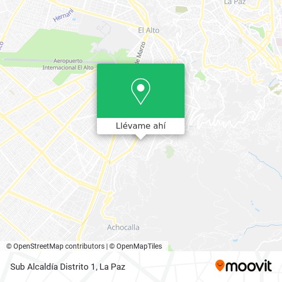 Mapa de Sub Alcaldía Distrito 1