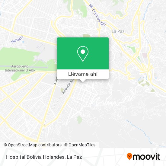 Mapa de Hospital Bolivia Holandes