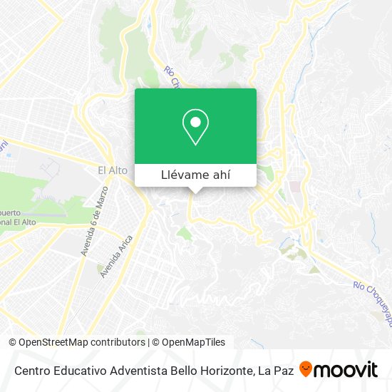 Mapa de Centro Educativo Adventista Bello Horizonte