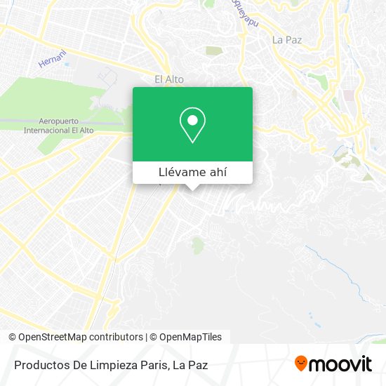 Mapa de Productos De Limpieza Paris