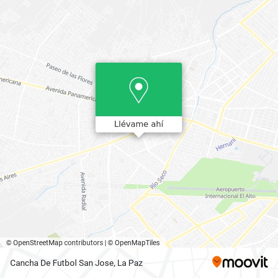 Mapa de Cancha De Futbol San Jose
