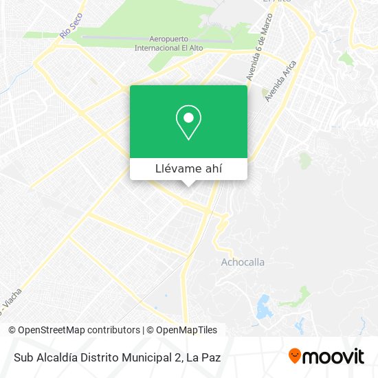 Mapa de Sub Alcaldía Distrito Municipal 2