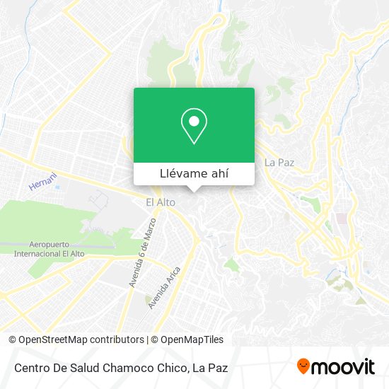 Mapa de Centro De Salud Chamoco Chico