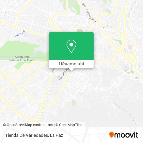 Mapa de Tienda De Variedades