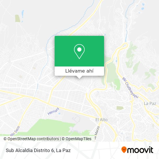 Mapa de Sub Alcaldia Distrito 6