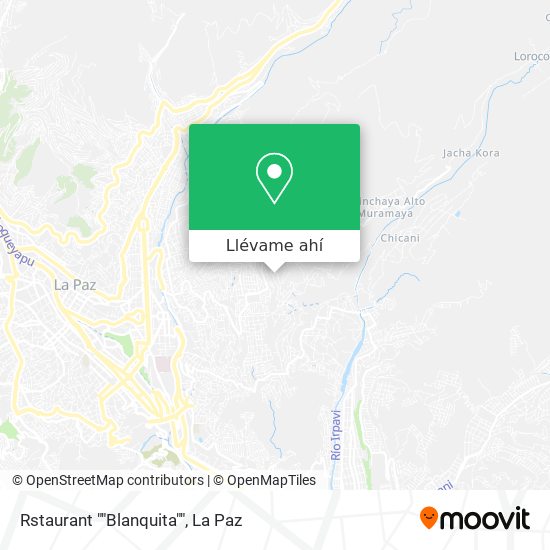 Mapa de Rstaurant ""Blanquita""