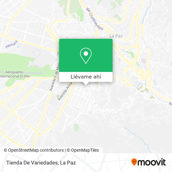 Mapa de Tienda De Variedades