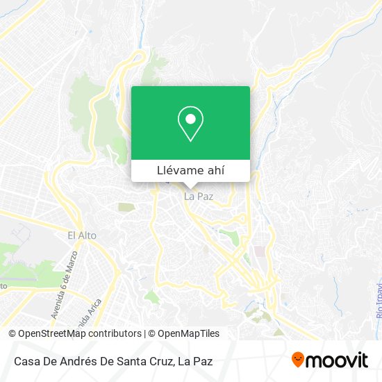 Mapa de Casa De Andrés De Santa Cruz