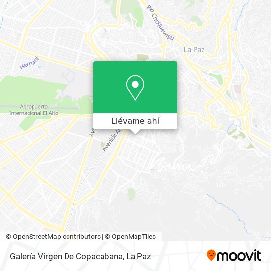 Mapa de Galería Virgen De Copacabana