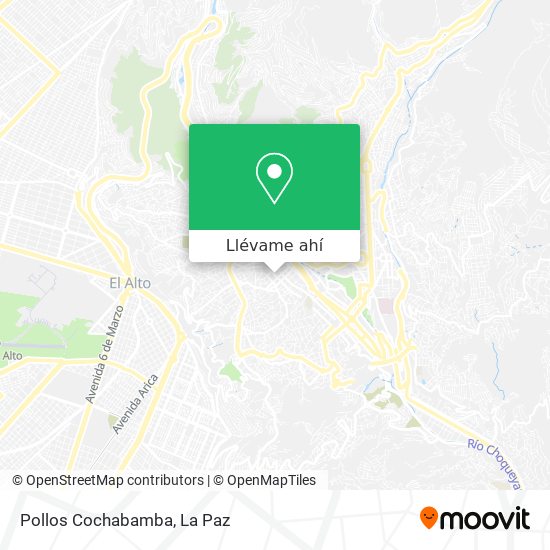 Mapa de Pollos Cochabamba
