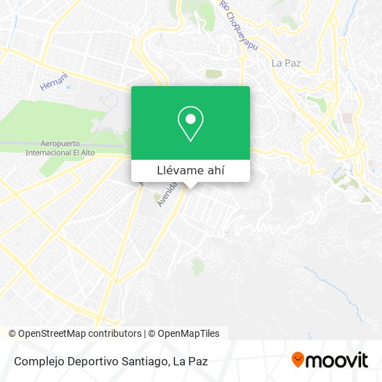 Mapa de Complejo Deportivo Santiago