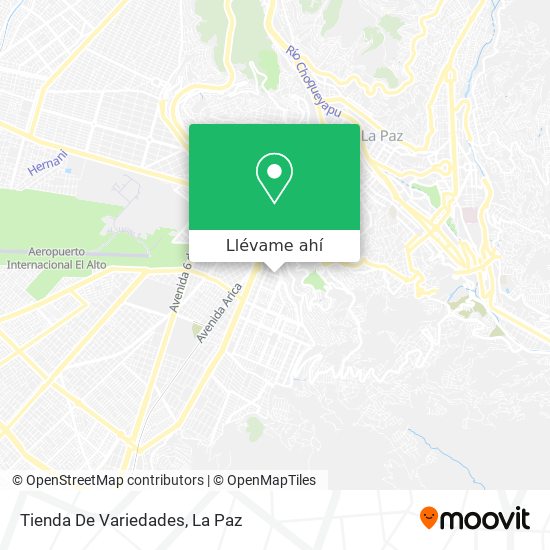 Mapa de Tienda De Variedades