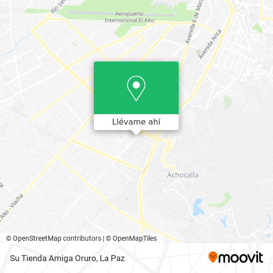 Mapa de Su Tienda Amiga Oruro