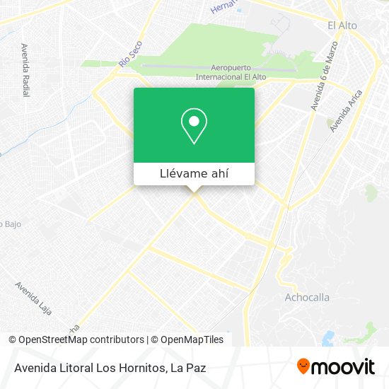 Mapa de Avenida Litoral Los Hornitos