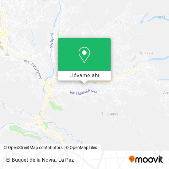 Mapa de El Buquet de la Novia.