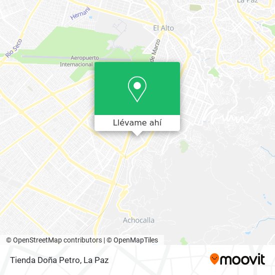 Mapa de Tienda Doña Petro