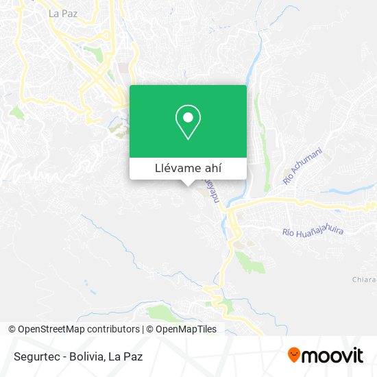 Mapa de Segurtec - Bolivia
