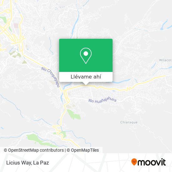 Mapa de Licius Way