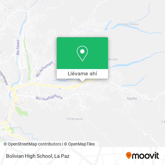 Mapa de Bolivian High School
