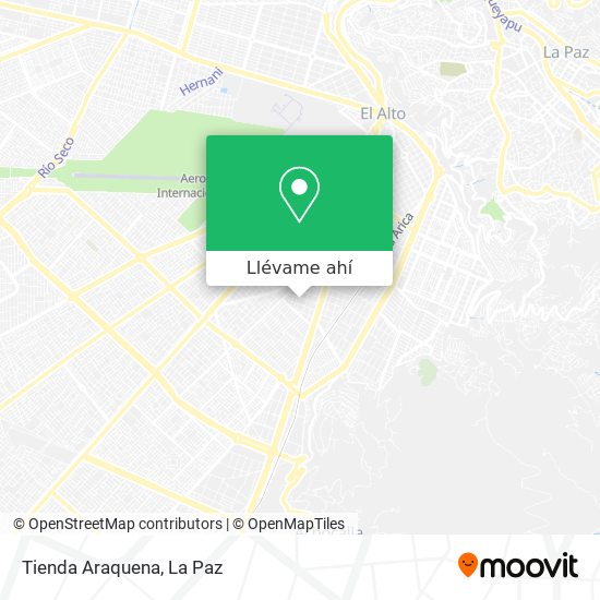 Mapa de Tienda Araquena