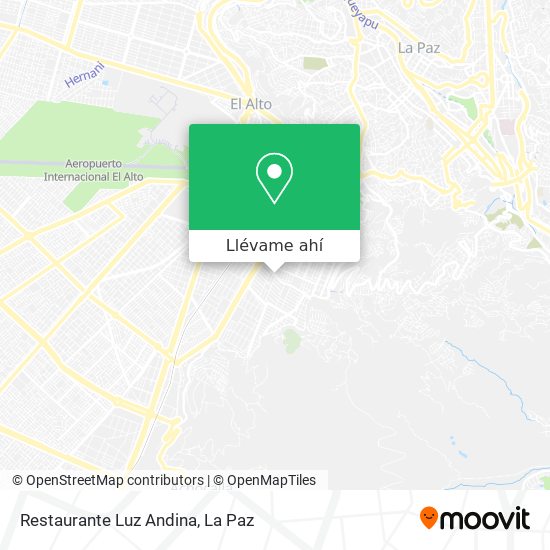 Mapa de Restaurante Luz Andina