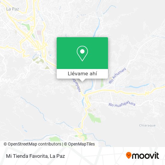 Mapa de Mi Tienda Favorita