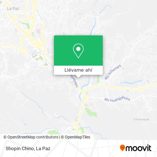 Mapa de Shopin Chino