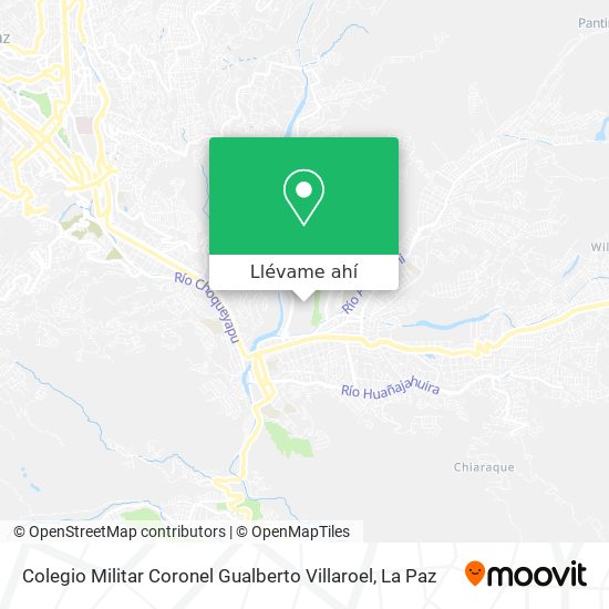 Mapa de Colegio Militar Coronel Gualberto Villaroel