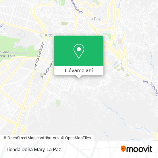 Mapa de Tienda Doña Mary