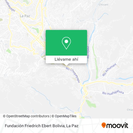 Mapa de Fundación Friedrich Ebert Bolivia