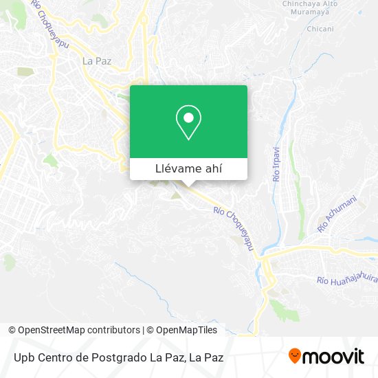 Mapa de Upb Centro de Postgrado La Paz