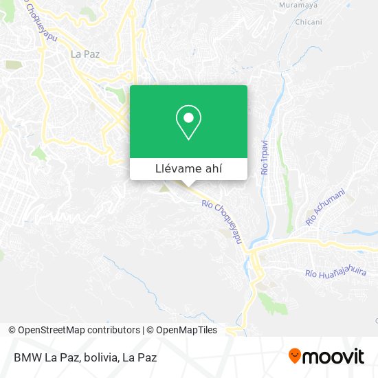Mapa de BMW La Paz, bolivia