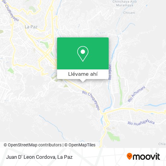 Mapa de Juan D' Leon Cordova