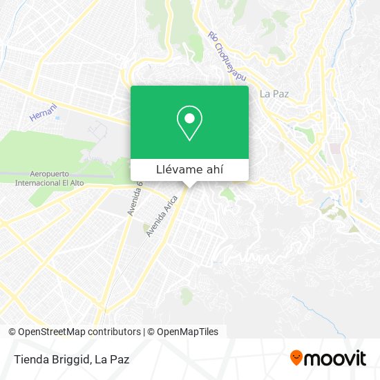 Mapa de Tienda Briggid