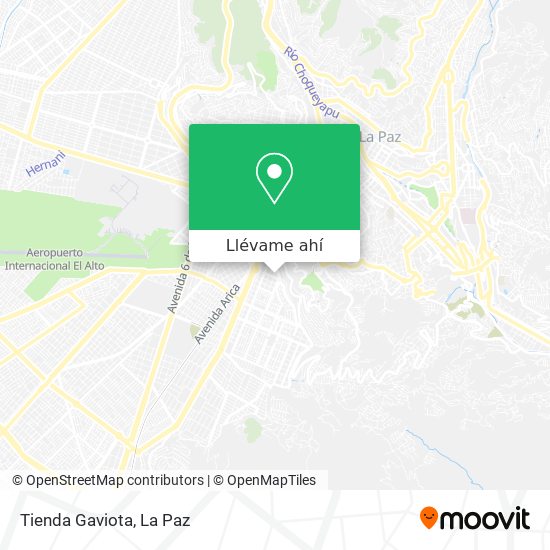 Mapa de Tienda Gaviota