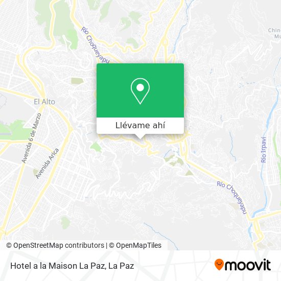 Mapa de Hotel a la Maison La Paz