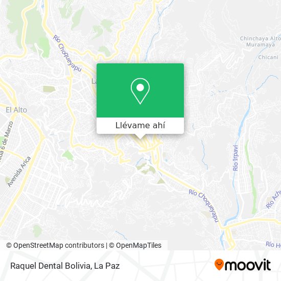 Mapa de Raquel Dental Bolivia