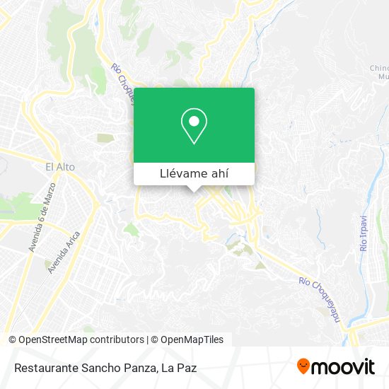 Mapa de Restaurante Sancho Panza