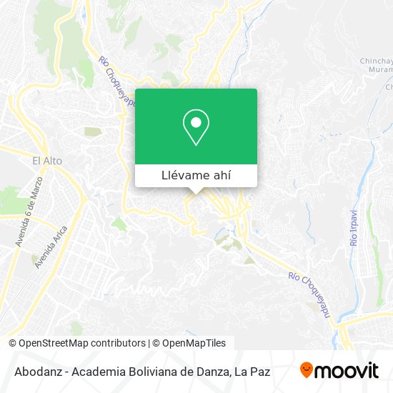 Mapa de Abodanz - Academia Boliviana de Danza