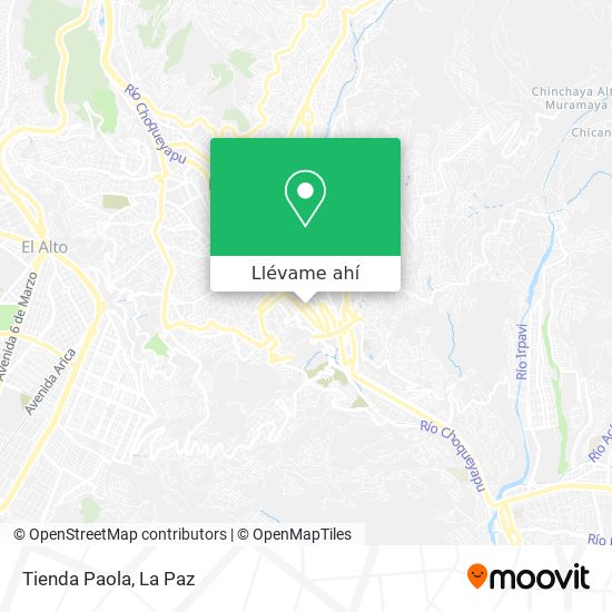 Mapa de Tienda Paola