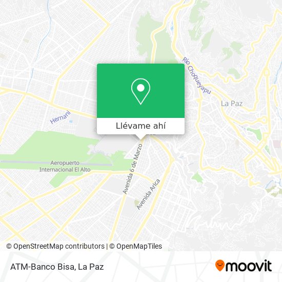 Mapa de ATM-Banco Bisa