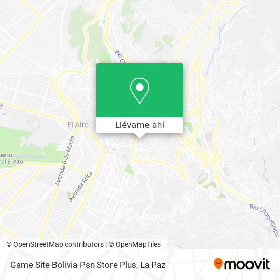 Mapa de Game Site Bolivia-Psn Store Plus