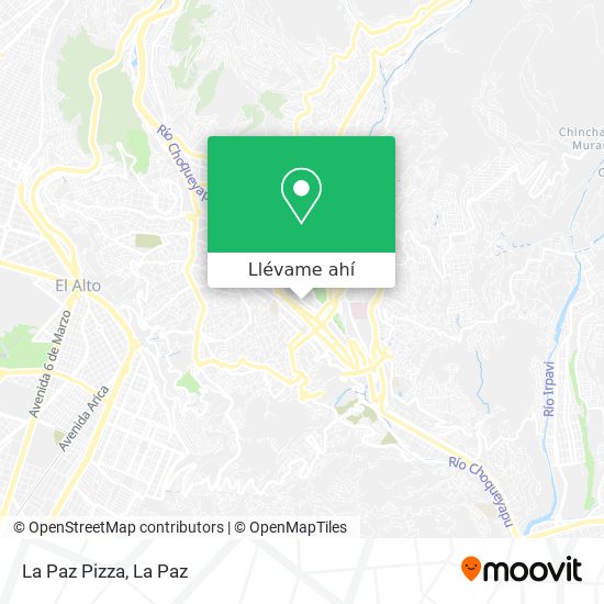 Mapa de La Paz Pizza