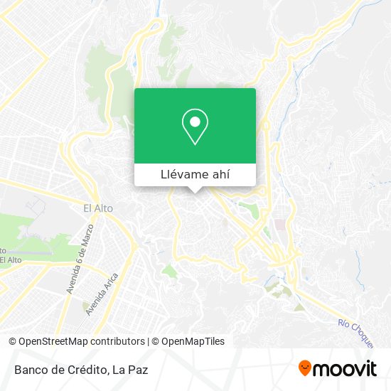 Mapa de Banco de Crédito