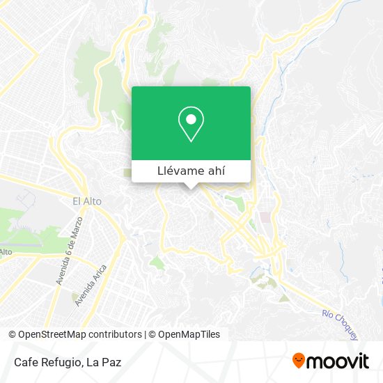 Mapa de Cafe Refugio