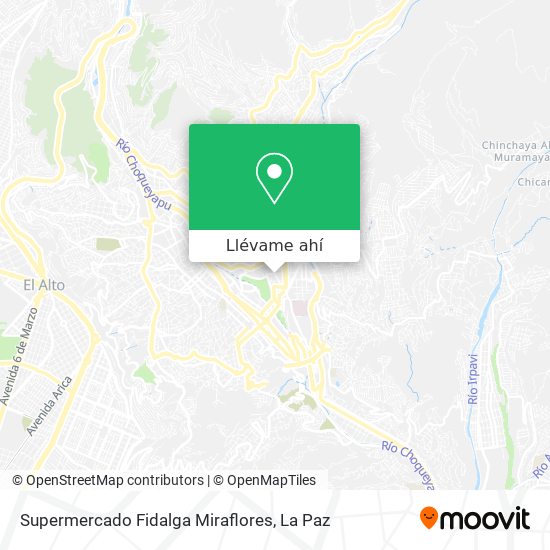 Mapa de Supermercado Fidalga Miraflores